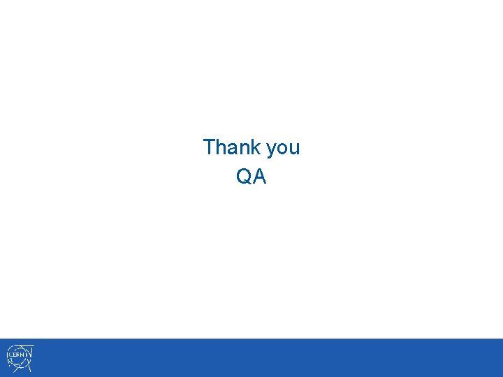 Thank you QA 
