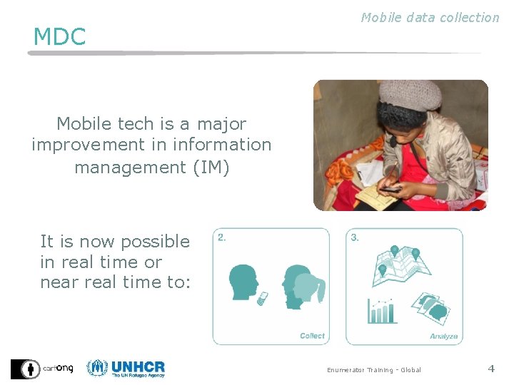 MDC Mobile data collection Mobile tech is a major improvement in information management (IM)