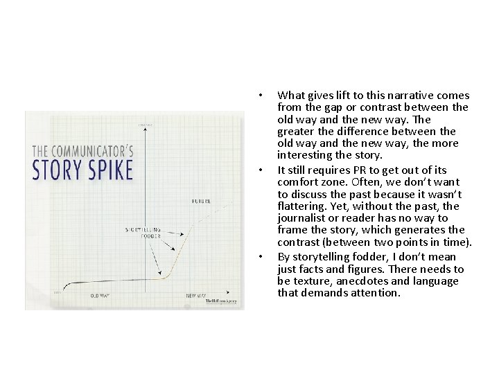  • • • What gives lift to this narrative comes from the gap