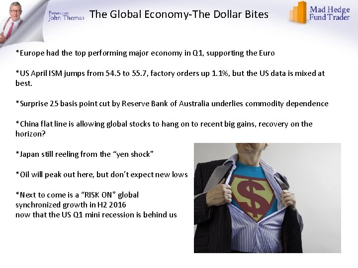 The Global Economy-The Dollar Bites *Europe had the top performing major economy in Q