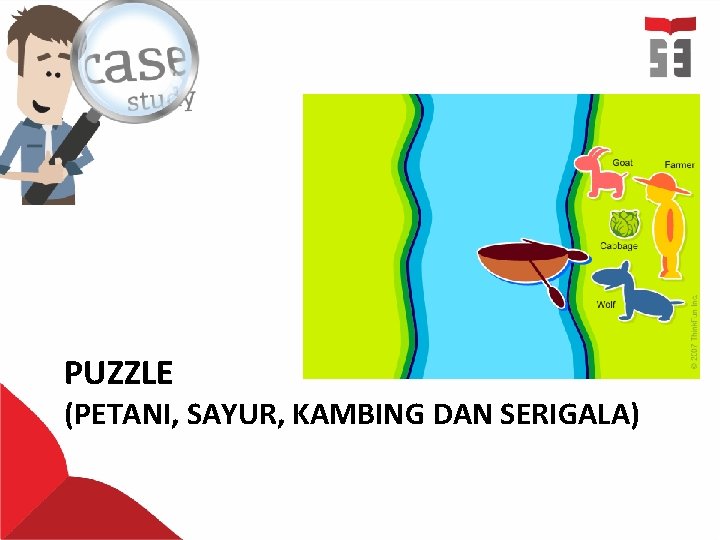 PUZZLE (PETANI, SAYUR, KAMBING DAN SERIGALA) 