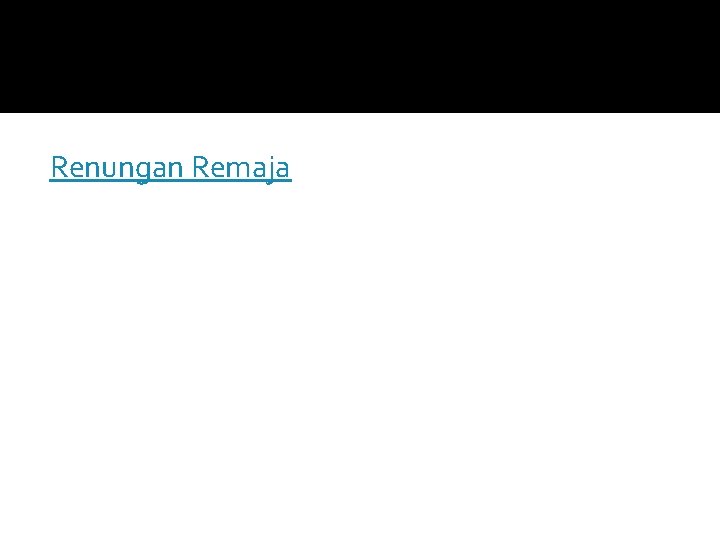 Renungan Remaja 