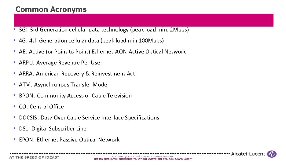 Common Acronyms • 3 G: 3 rd Generation cellular data technology (peak load min. Common Acronyms • 3 G: 3 rd Generation cellular data technology (peak load min.