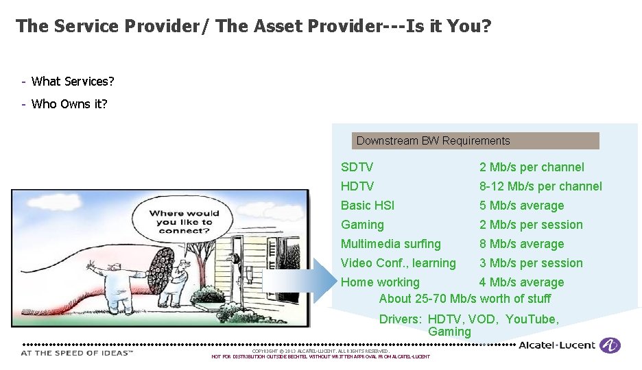The Service Provider/ The Asset Provider---Is it You? What Services? Who Owns it? Downstream The Service Provider/ The Asset Provider---Is it You? What Services? Who Owns it? Downstream