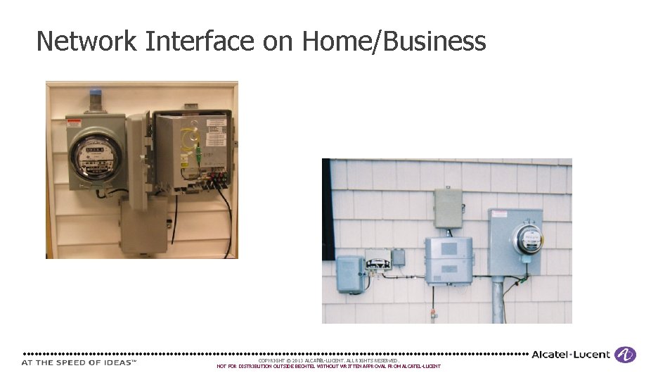Network Interface on Home/Business 30 COPYRIGHT © 2013 ALCATEL-LUCENT. ALL RIGHTS RESERVED. NOT FOR Network Interface on Home/Business 30 COPYRIGHT © 2013 ALCATEL-LUCENT. ALL RIGHTS RESERVED. NOT FOR