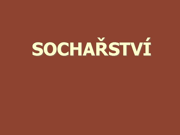 SOCHAŘSTVÍ 