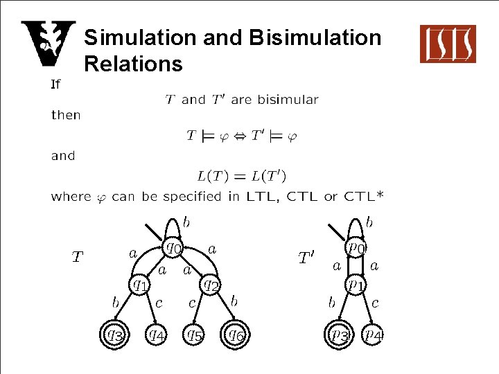 Simulation and Bisimulation Relations 