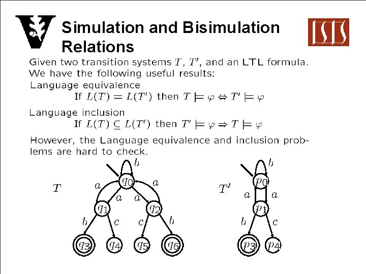 Simulation and Bisimulation Relations 