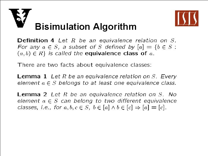 Bisimulation Algorithm 