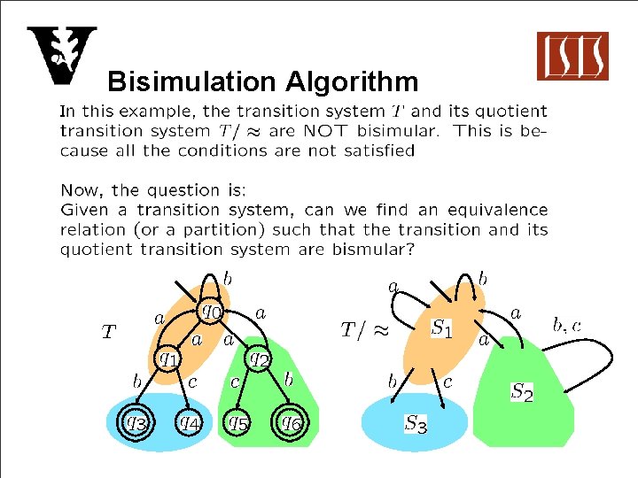 Bisimulation Algorithm 