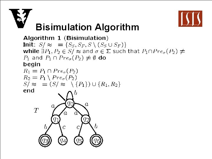 Bisimulation Algorithm 