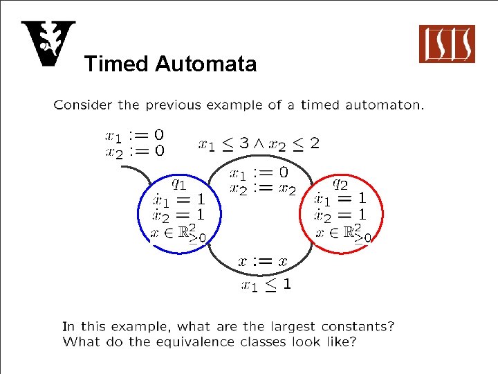 Timed Automata 