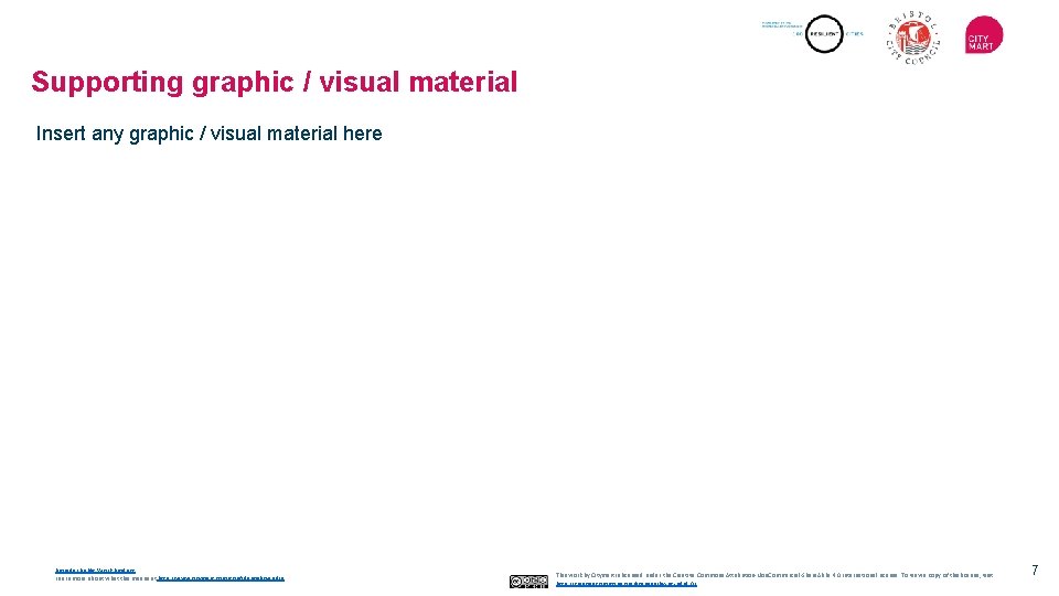 Supporting graphic / visual material Insert any graphic / visual material here Provider Public