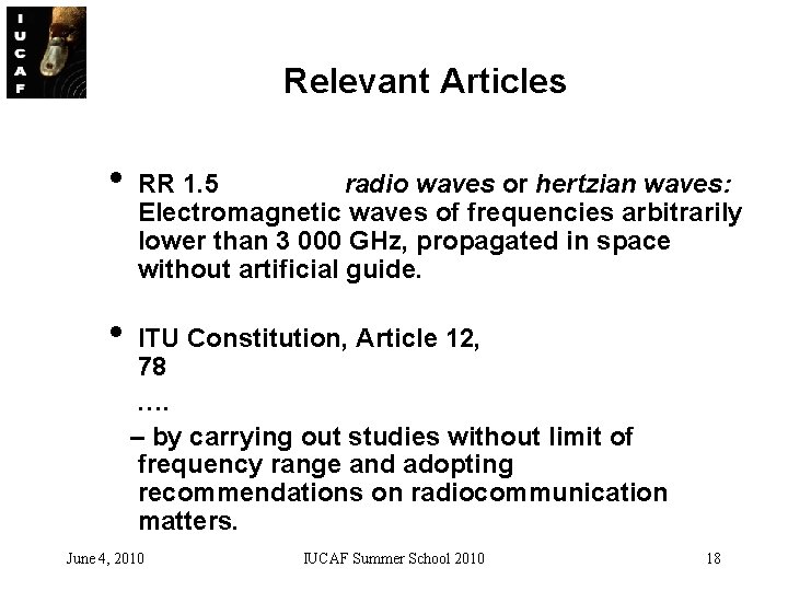 Relevant Articles • • RR 1. 5 radio waves or hertzian waves: Electromagnetic waves