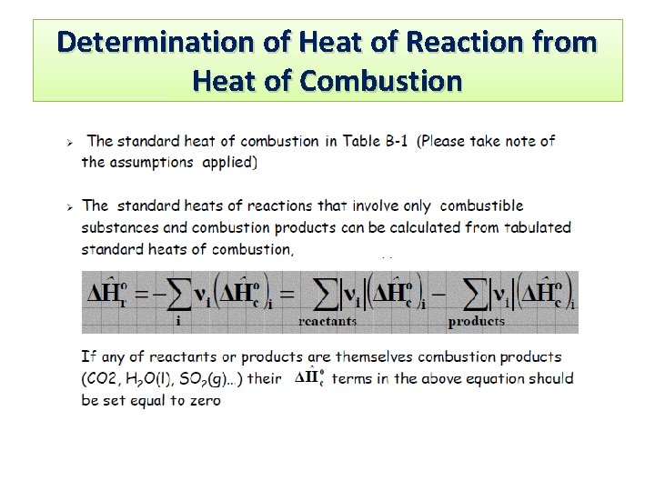 Determination of Heat of Reaction from Heat of Combustion 