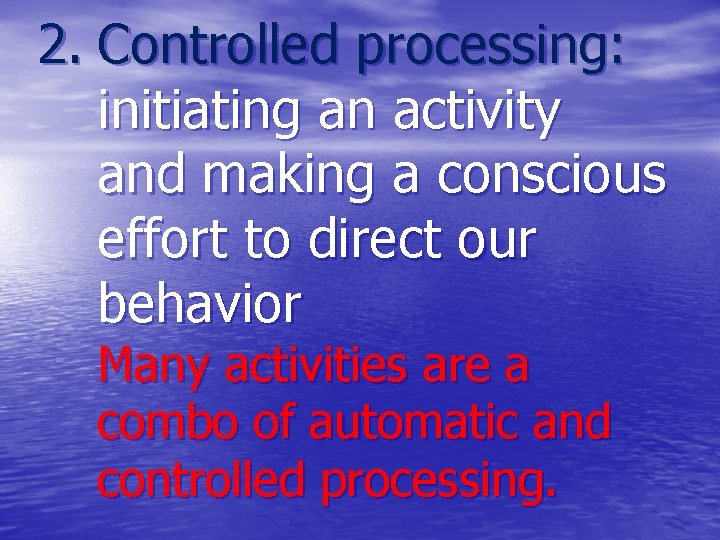 States of Consciousness Bellringer TRUE OR FALSE When