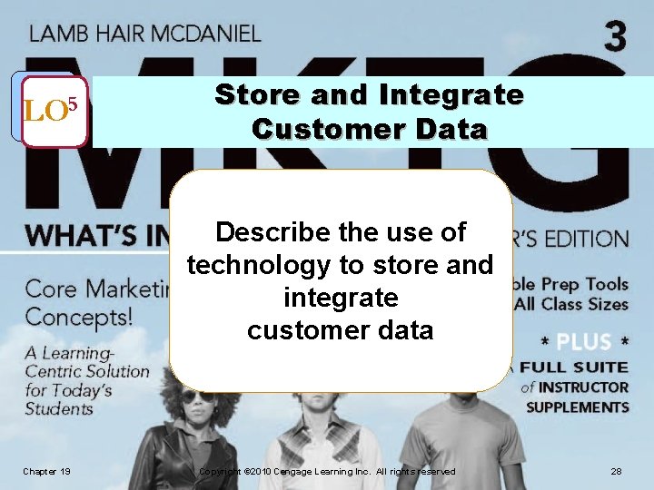 LO 5 Store and Integrate Customer Data Describe the use of technology to store