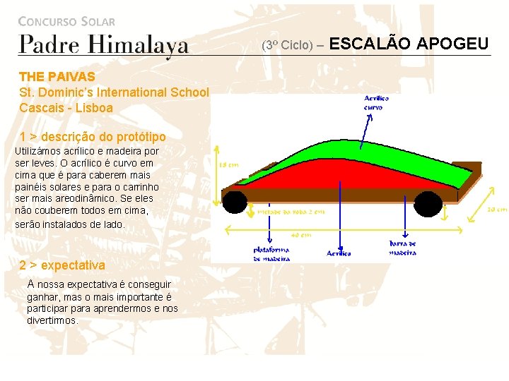 (3º Ciclo) – THE PAIVAS St. Dominic’s International School Cascais - Lisboa 1 >