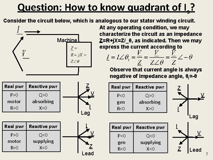 Question: How to know quadrant of Is? Consider the circuit below, which is analogous