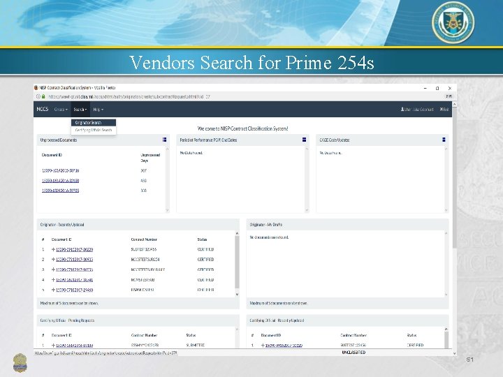 Vendors Search for Prime 254 s 51 