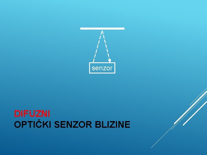 senzor DIFUZNI OPTIČKI SENZOR BLIZINE 