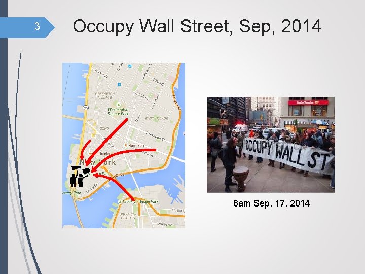 3 Occupy Wall Street, Sep, 2014 8 am Sep, 17, 2014 