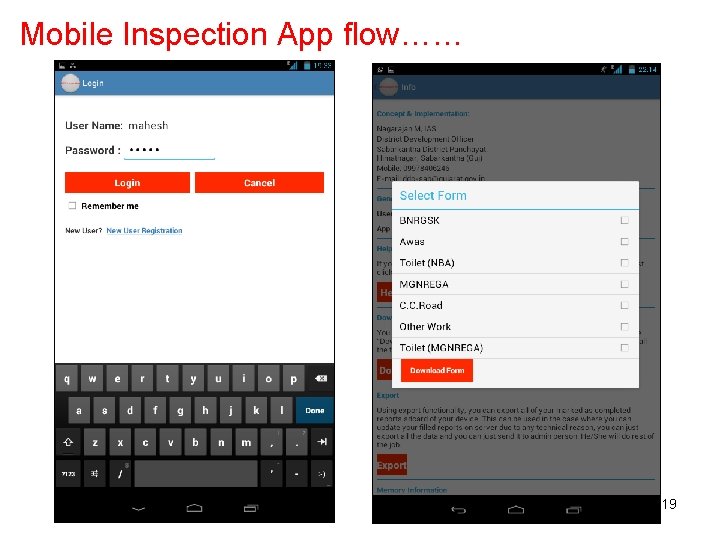 Mobile Inspection App flow…… 19 