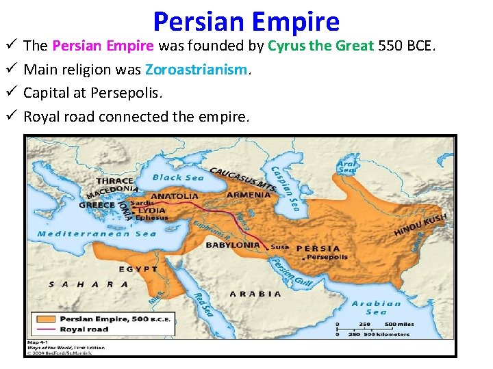 ü ü Persian Empire The Persian Empire was founded by Cyrus the Great 550