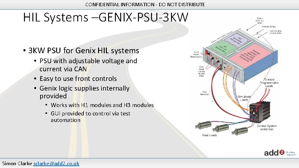 CONFIDENTIAL INFORMATION - DO NOT DISTRIBUTE HIL Systems –GENIX-PSU-3 KW • 3 KW PSU