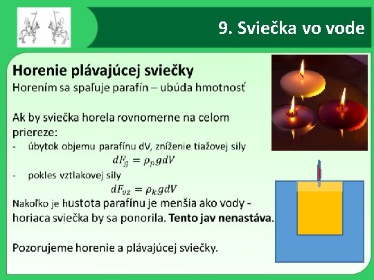 9. Sviečka vo vode 