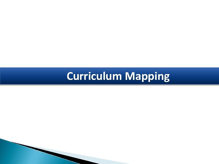 Curriculum Mapping 