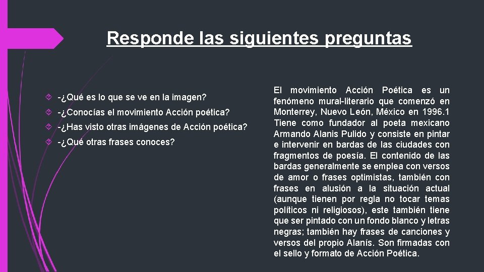 Responde las siguientes preguntas -¿Qué es lo que se ve en la imagen? -¿Conocías