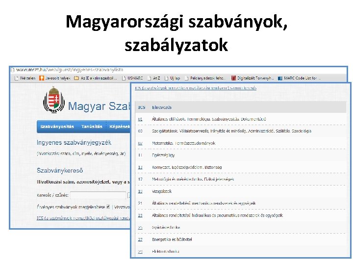 Magyarországi szabványok, szabályzatok Vándorgyűlés l Szolnok l 2015. 07. 17. 18 