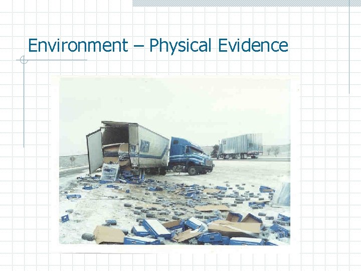 Environment – Physical Evidence 