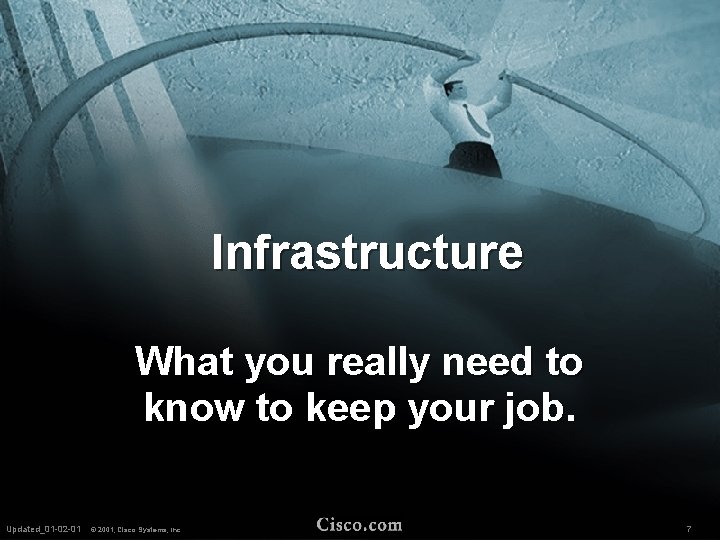 Infrastructure What you really need to know to keep your job. Updated_01 -02 -01