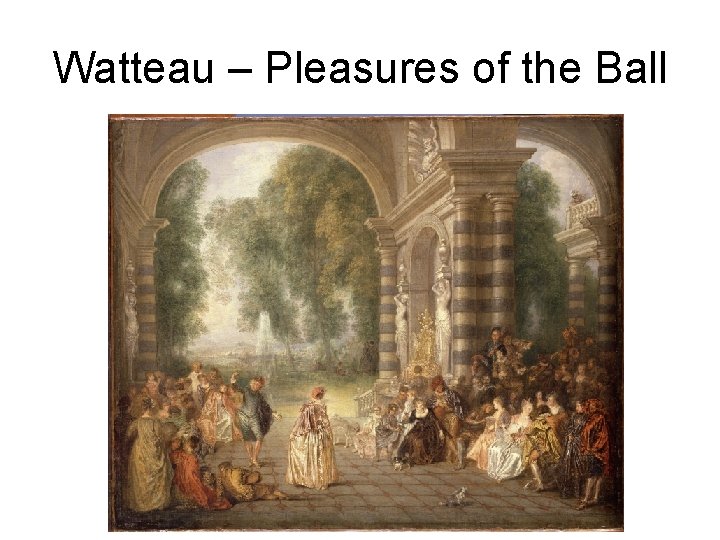 Watteau – Pleasures of the Ball 