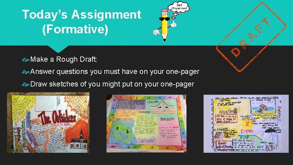 Today’s Assignment (Formative) Make a Rough Draft: Answer questions you must have on your