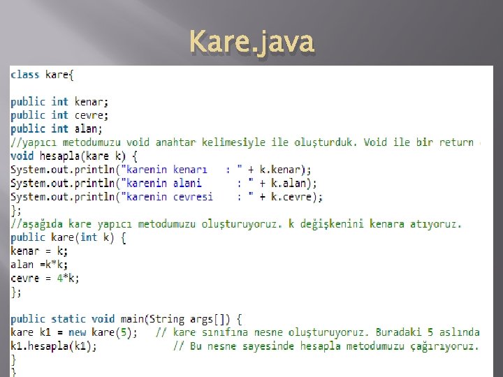 Kare. java 