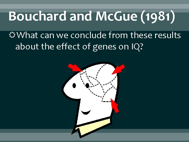 Bouchard and Mc. Gue (1981) What can we conclude from these results about the