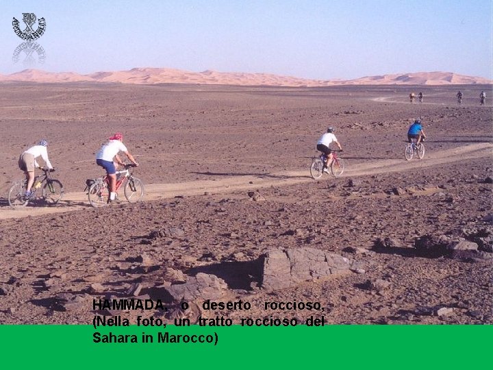 HAMMADA, o deserto roccioso, (Nella foto, un tratto roccioso del Sahara in Marocco) 