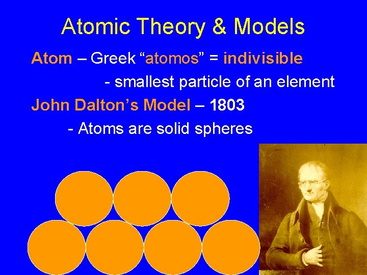 Atomic Theory & Models Atom – Greek “atomos” = indivisible - smallest particle of