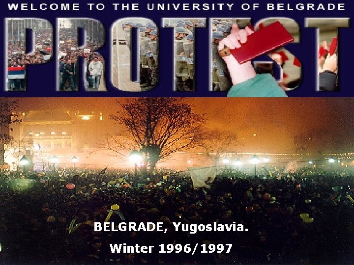 BELGRADE, Yugoslavia. Winter 1996/1997 