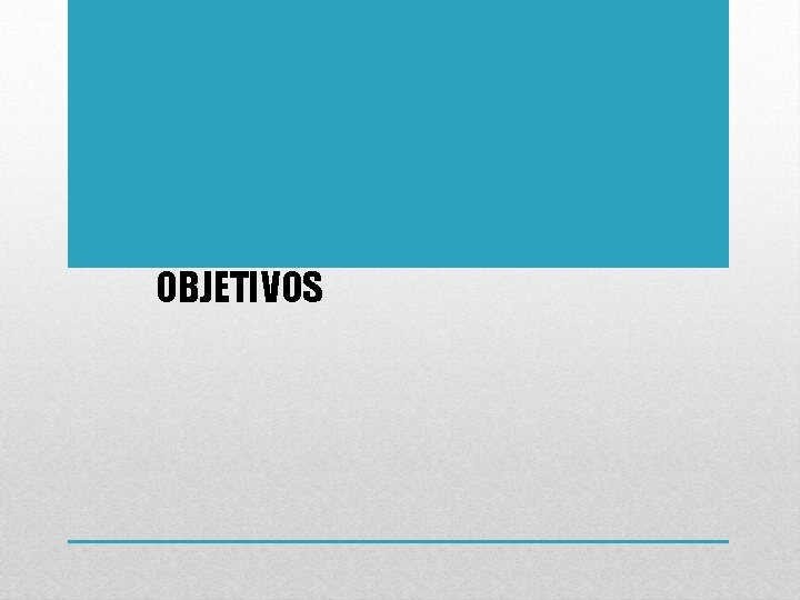 OBJETIVOS 