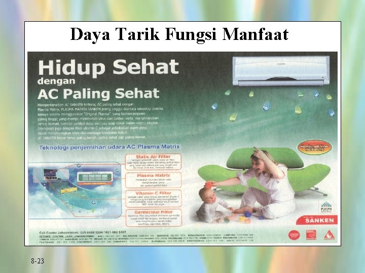 Daya Tarik Fungsi Manfaat 8 -23 