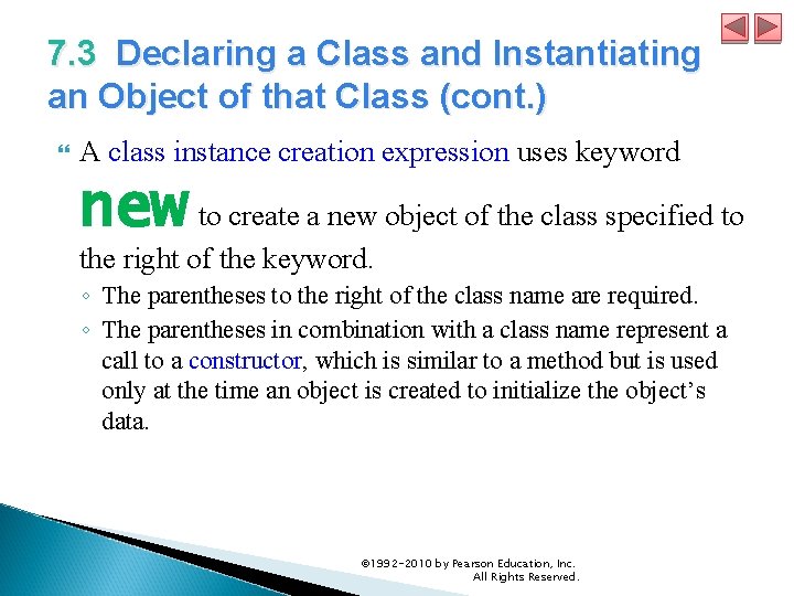 7. 3 Declaring a Class and Instantiating an Object of that Class (cont. )