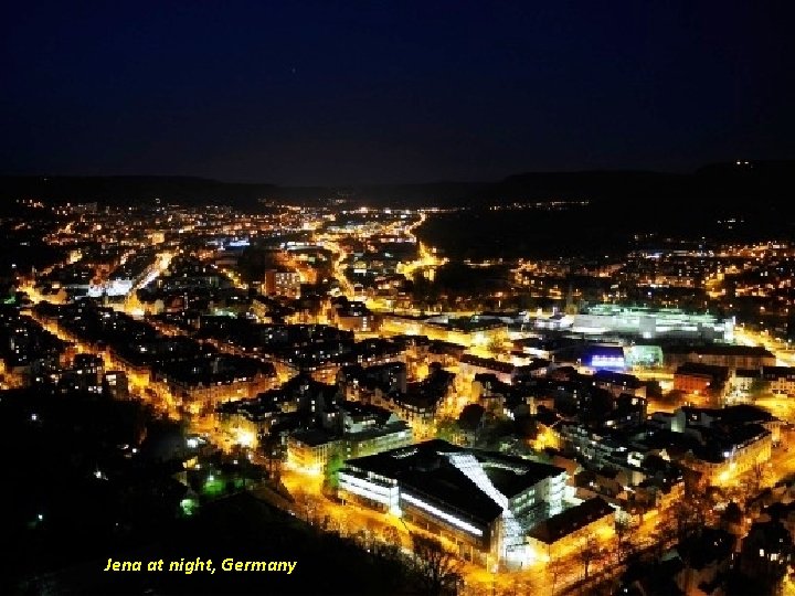 Jena at night, Germany 