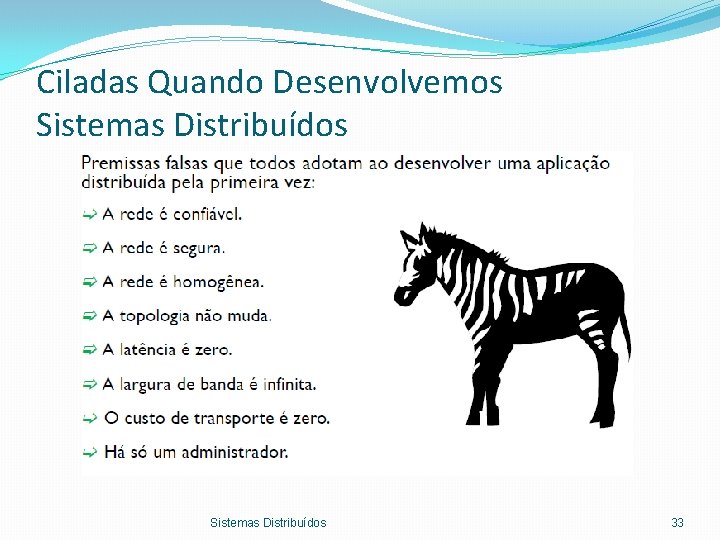 Ciladas Quando Desenvolvemos Sistemas Distribuídos 33 