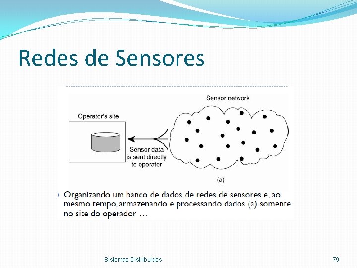 Redes de Sensores Sistemas Distribuídos 79 