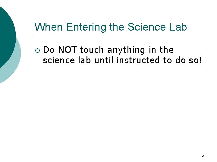Biology Safety Guidelines Safety Equipment 1 2 Why