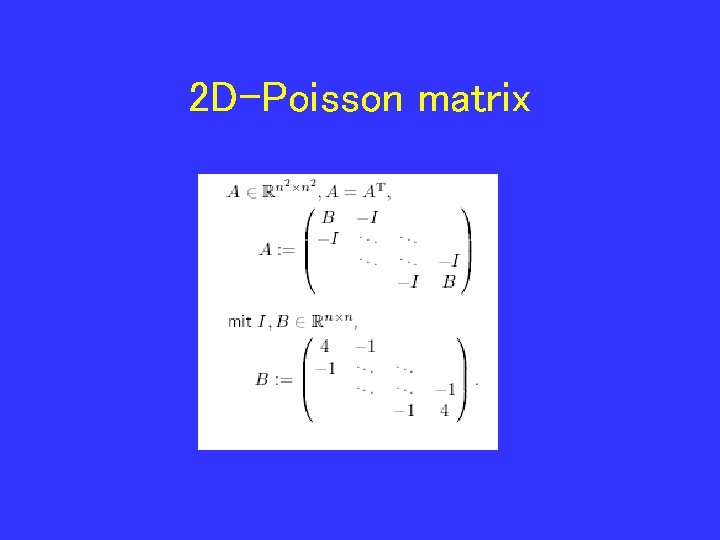 2 D-Poisson matrix 